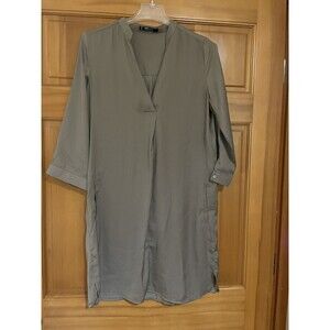 Women's MING basics brown (coffee) tunic / short dress Size XS (oversized)
